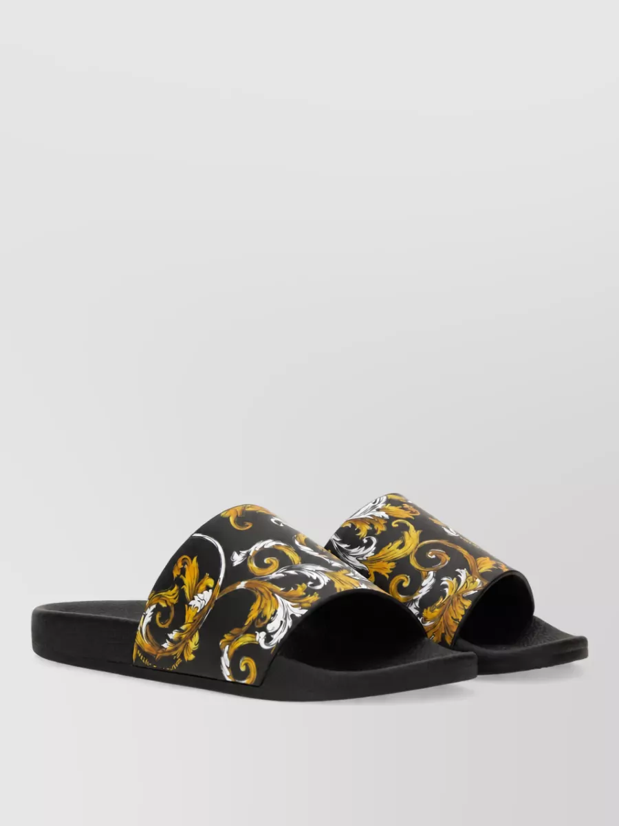 Versace Jeans Couture Logo-Print Slides