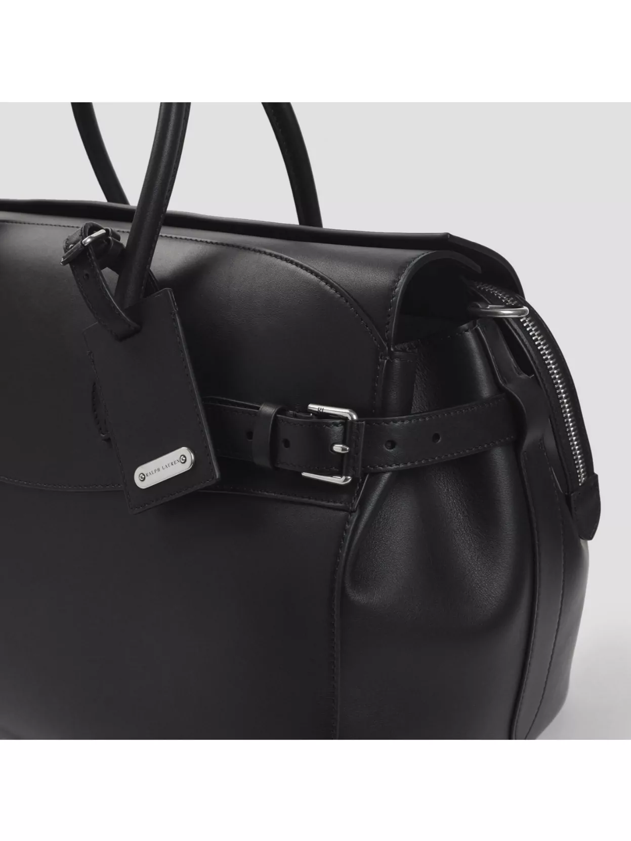 Ralph Lauren Purple Label Large Duffle Bag Buckle Detail