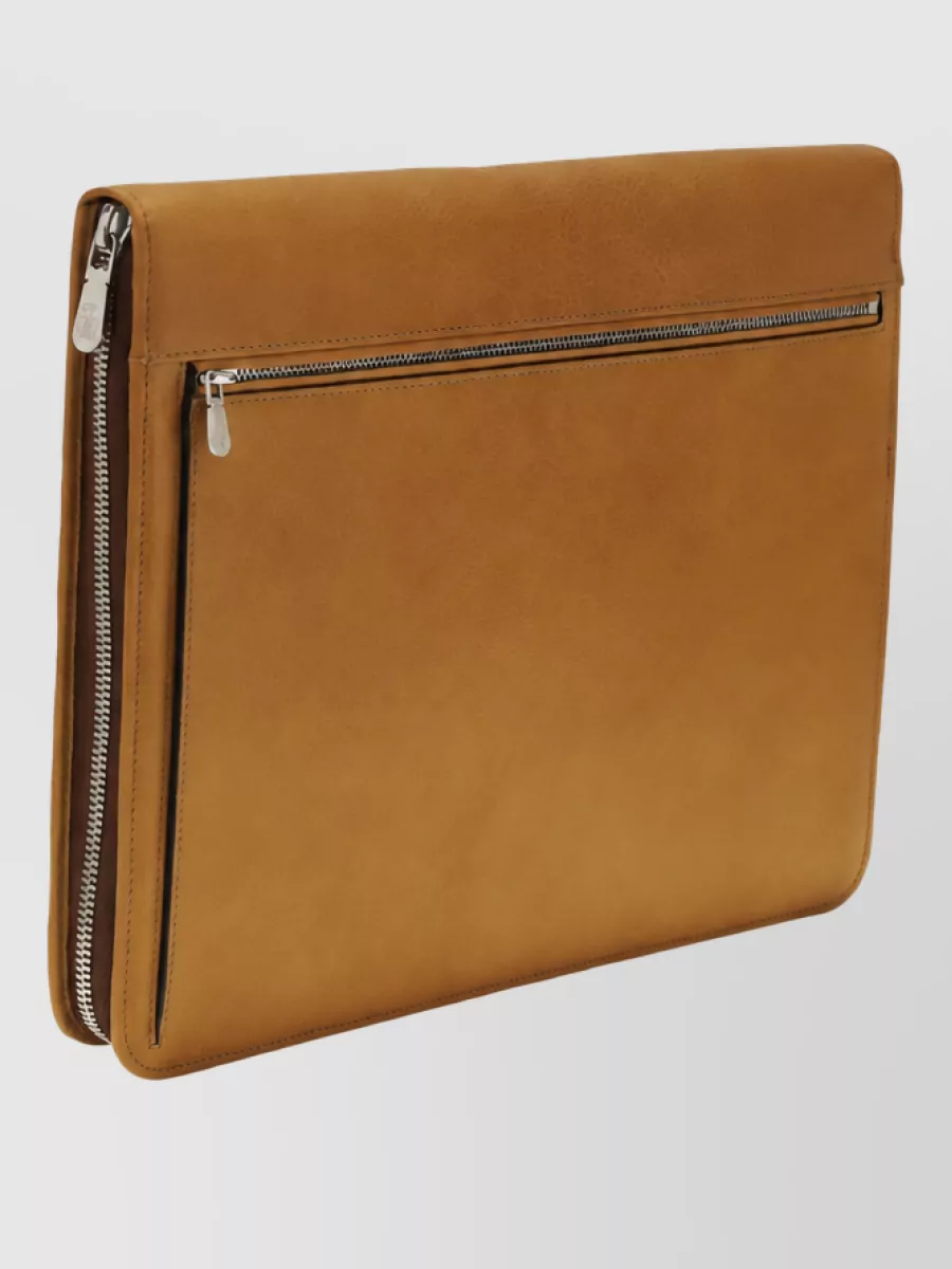 Brunello Cucinelli Leather Laptop Case