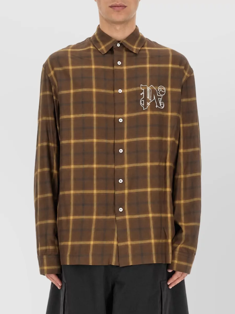 Palm Angels Rayon Monogram Shirt