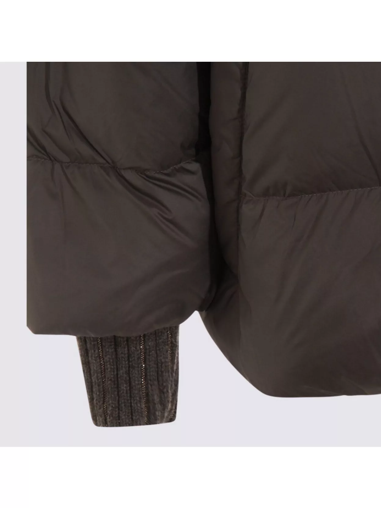 Fabiana Filippi Hooded Quilted Down Jacket Drawstring Detail