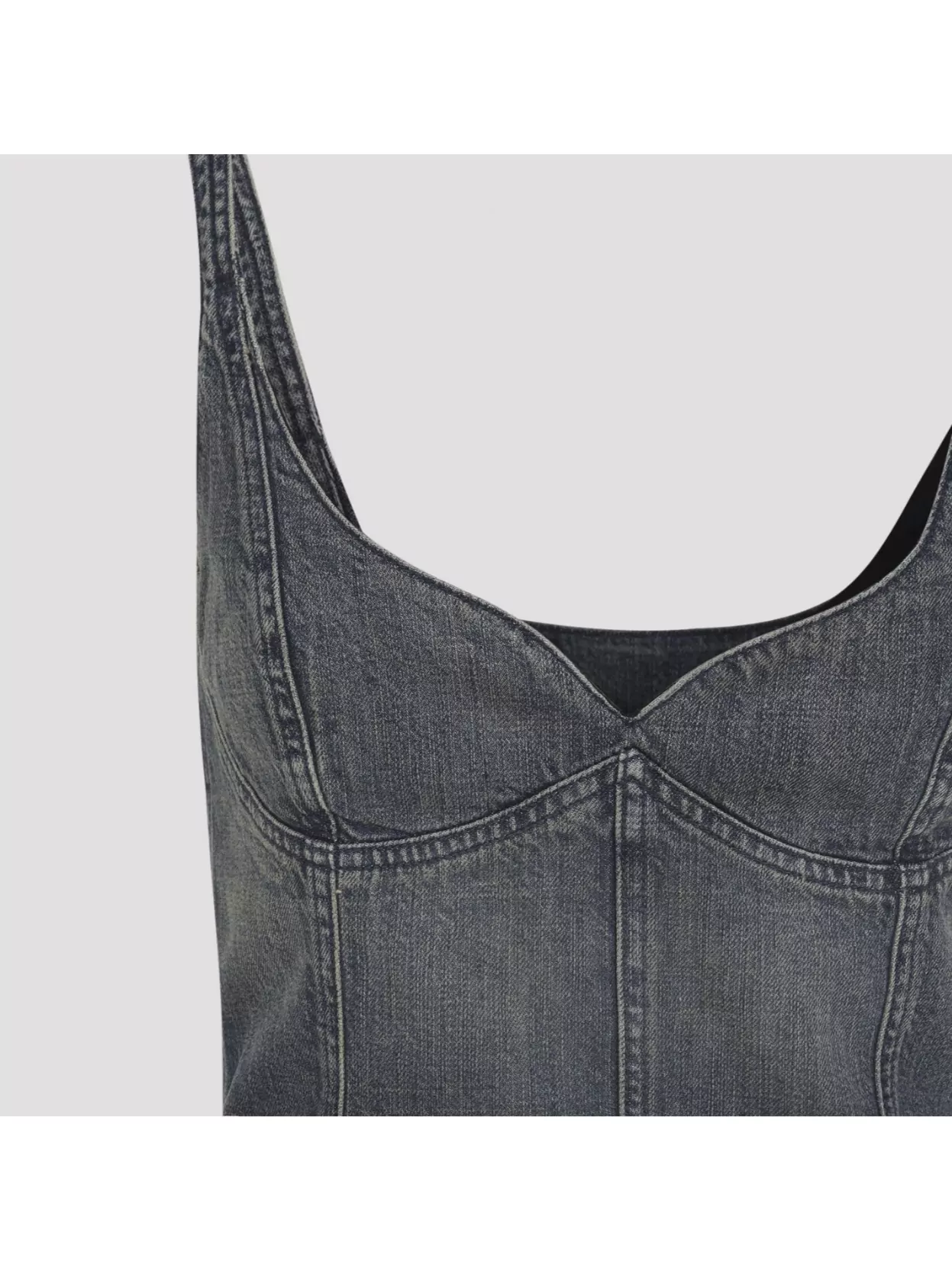 Balenciaga Cropped Sleeveless Top Scoop Neck