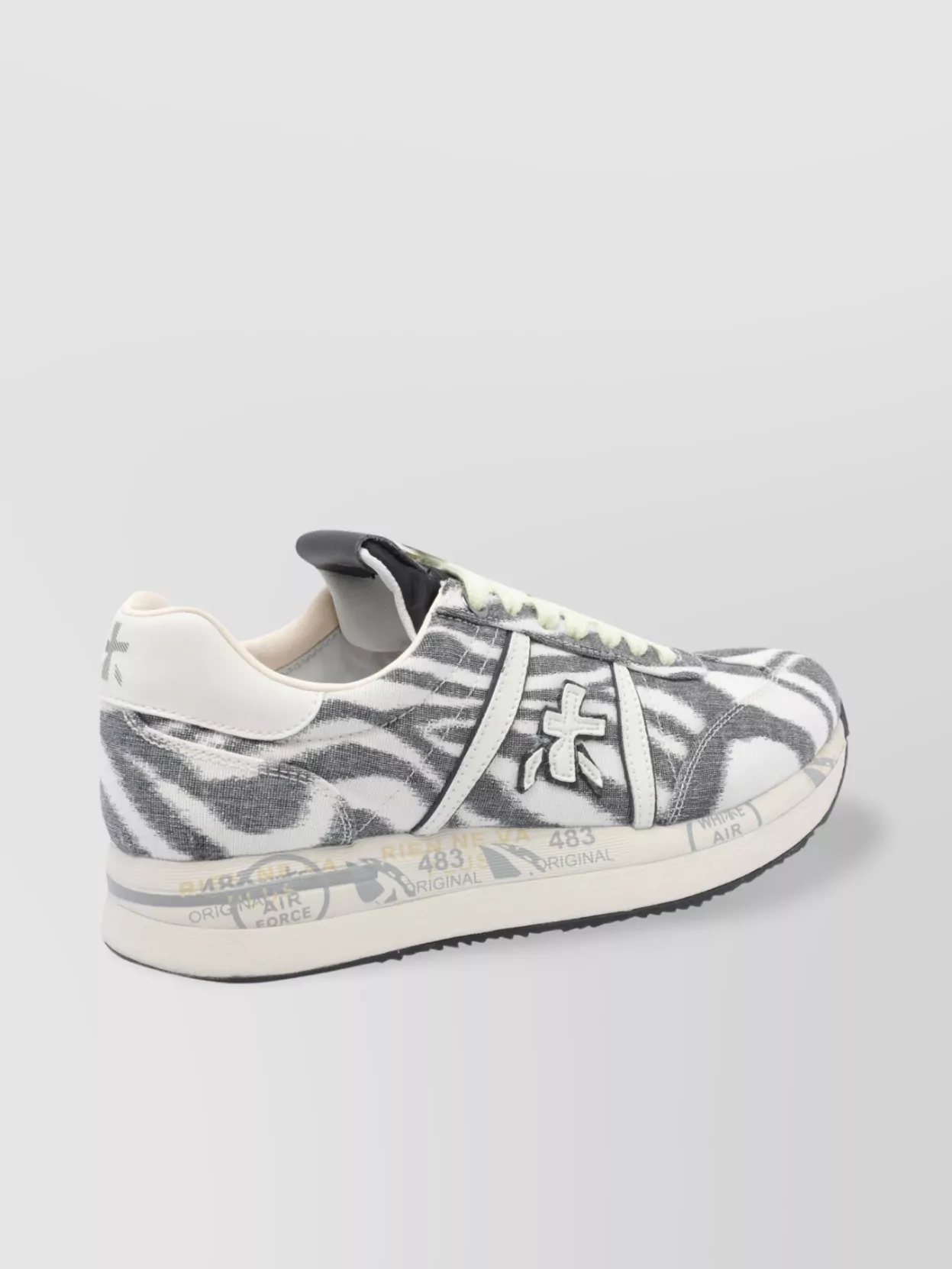 Premiata Low Top Zebra Print Sneakers