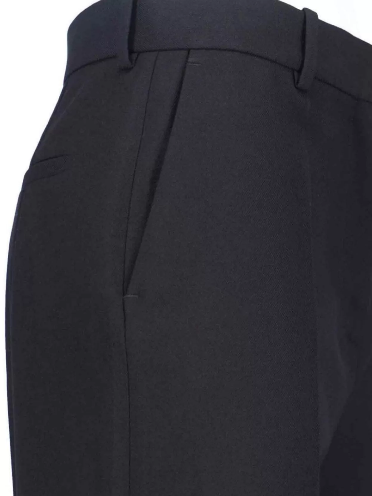 Calvin Klein Straight Leg Trousers With Belt Loops And Pockets In Black
