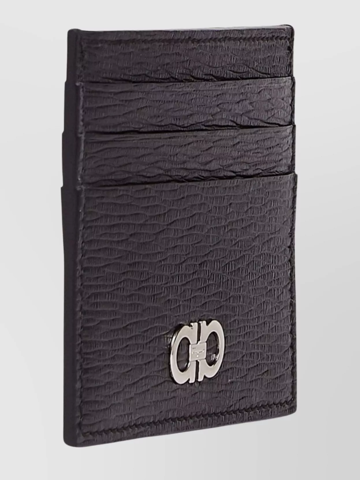 Ferragamo Leather Credit Card Case Gancini