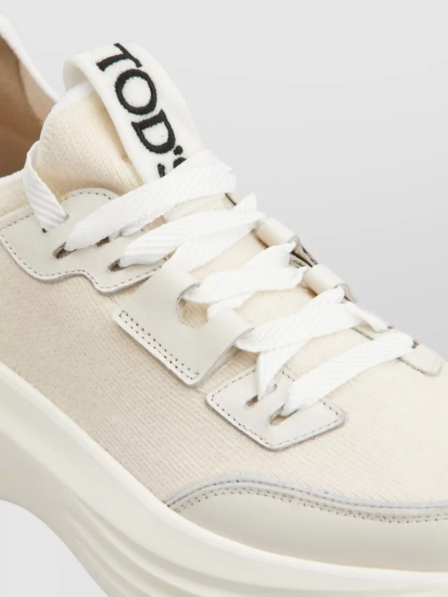 Tod's Platform Sneakers Panelled Design Pull Tab