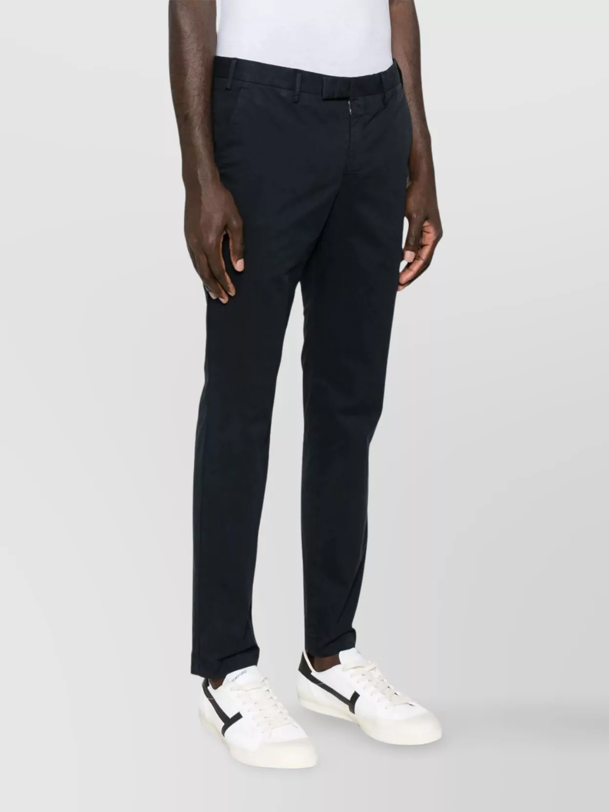 Pt Torino Straight Leg Trousers Featuring Pockets