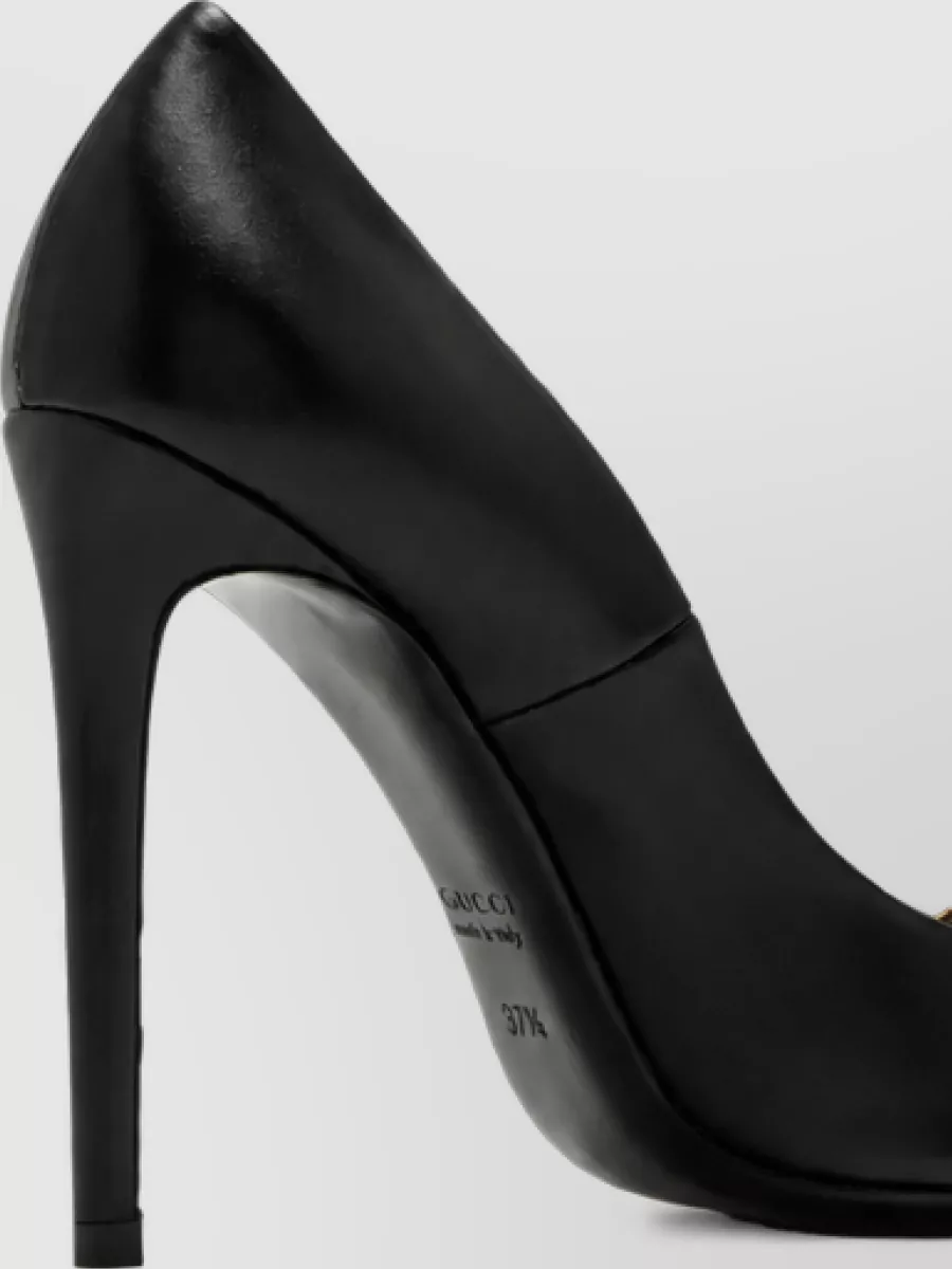 Gucci Leather Stiletto-Heel Pumps