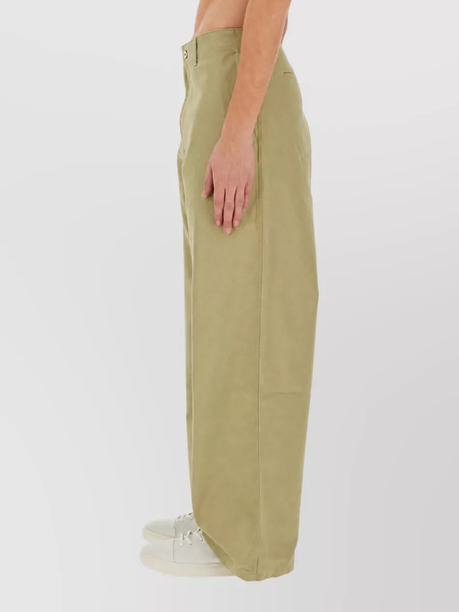 Burberry Cotton Wide-Leg Trousers