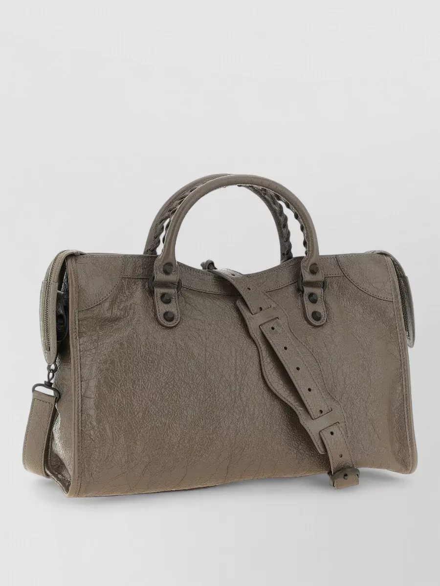 Balenciaga Le City Medium Leather Shoulder Bag