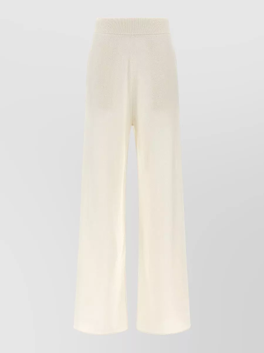 Max Mara Cashmere ribbed wide-leg lounge pants