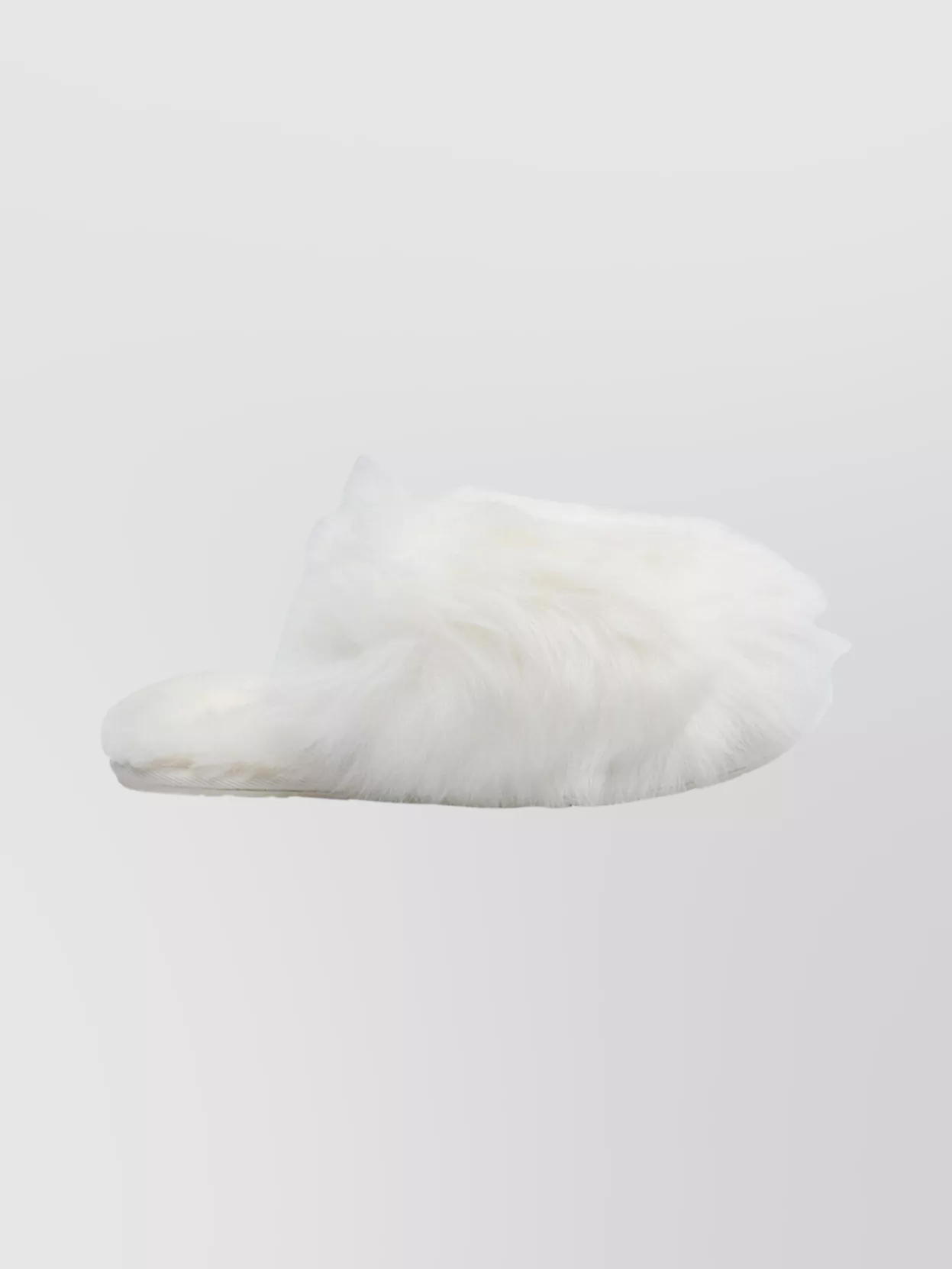 Ugg Plush Round Toe Slippers With Rubber Sole