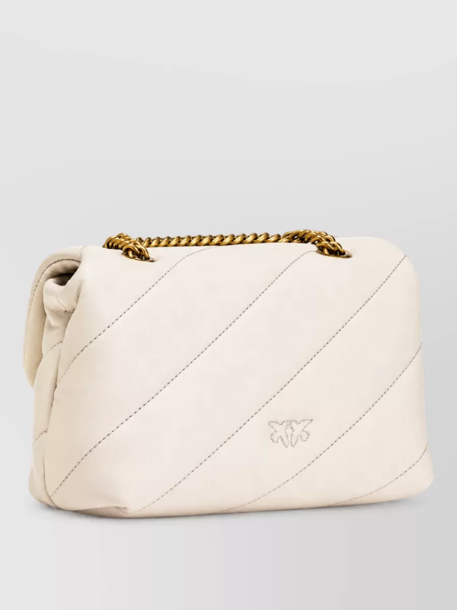 Pinko Love Bag Puff Mini Leather Clutch Bag