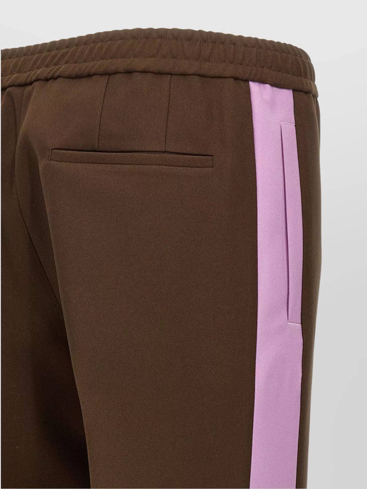 Gucci Drill Trousers With Elastic Waistband And Pockets