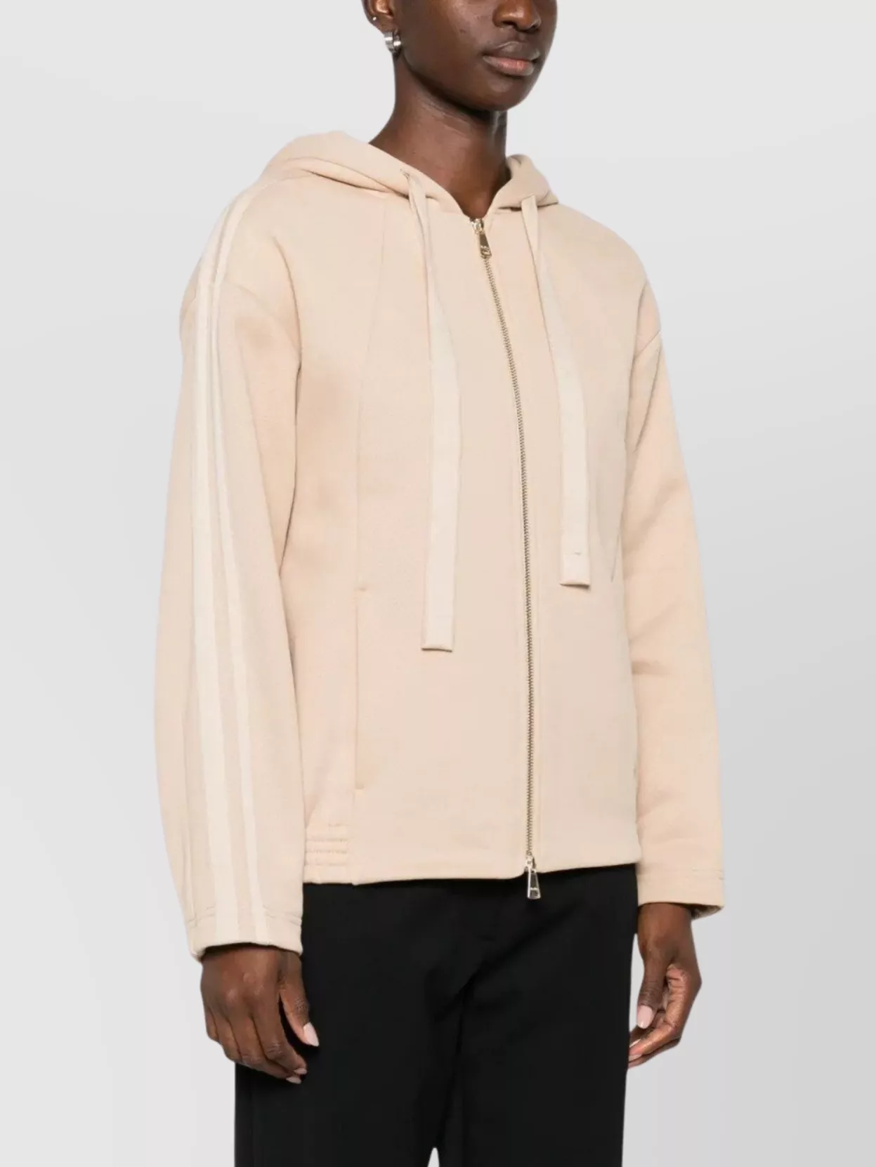 Max Mara Hooded Long Sleeve Sweatshirt And Pockets