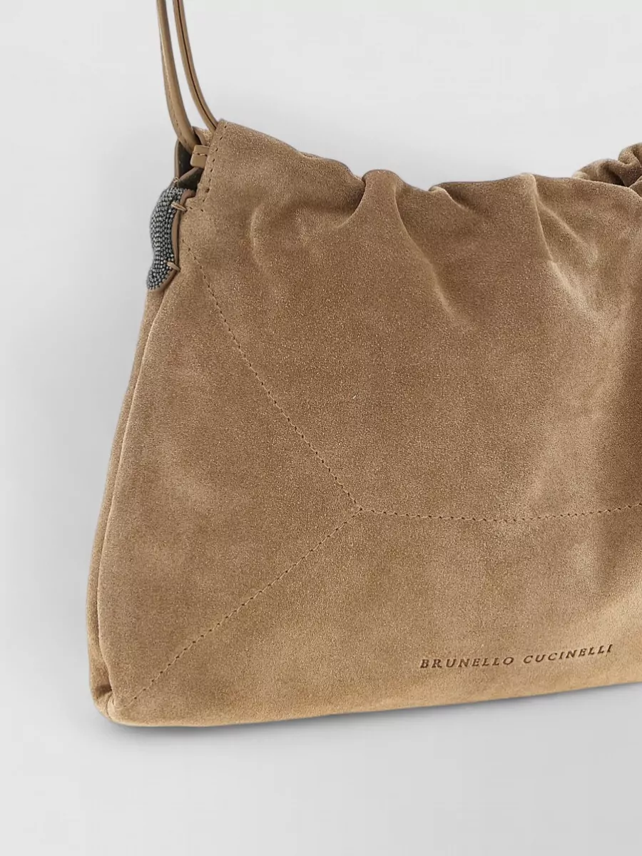 Brunello Cucinelli Suede Shoulder Bag