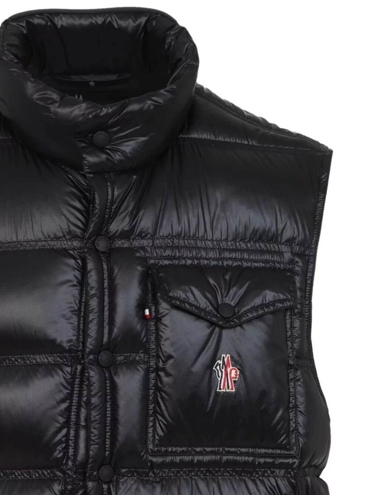Moncler Grenoble Sleeveless Padded Vest In Black