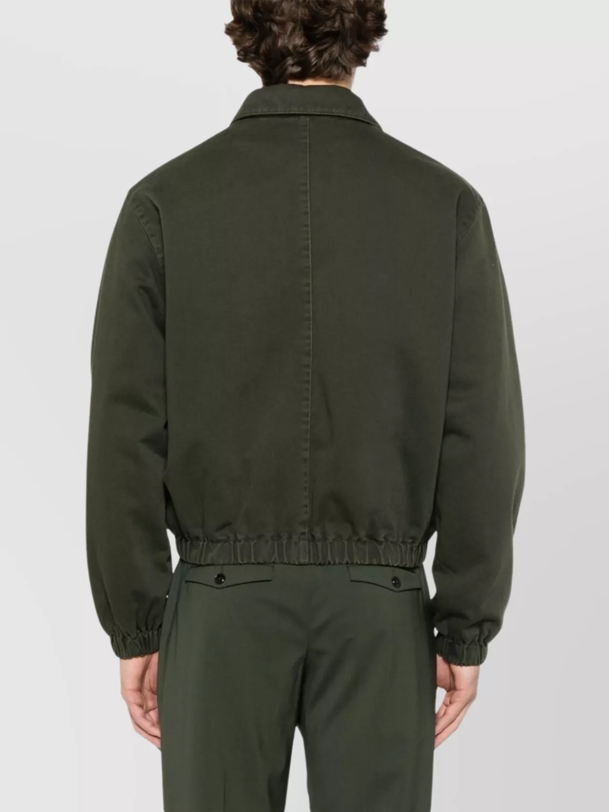 Ami Alexandre Mattiussi Crewneck Jacket With Elasticated Cuffs And Hem