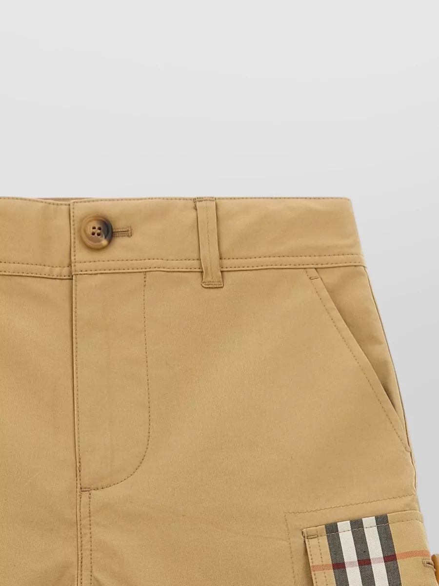 Burberry Cotton Cargo Bermuda Shorts