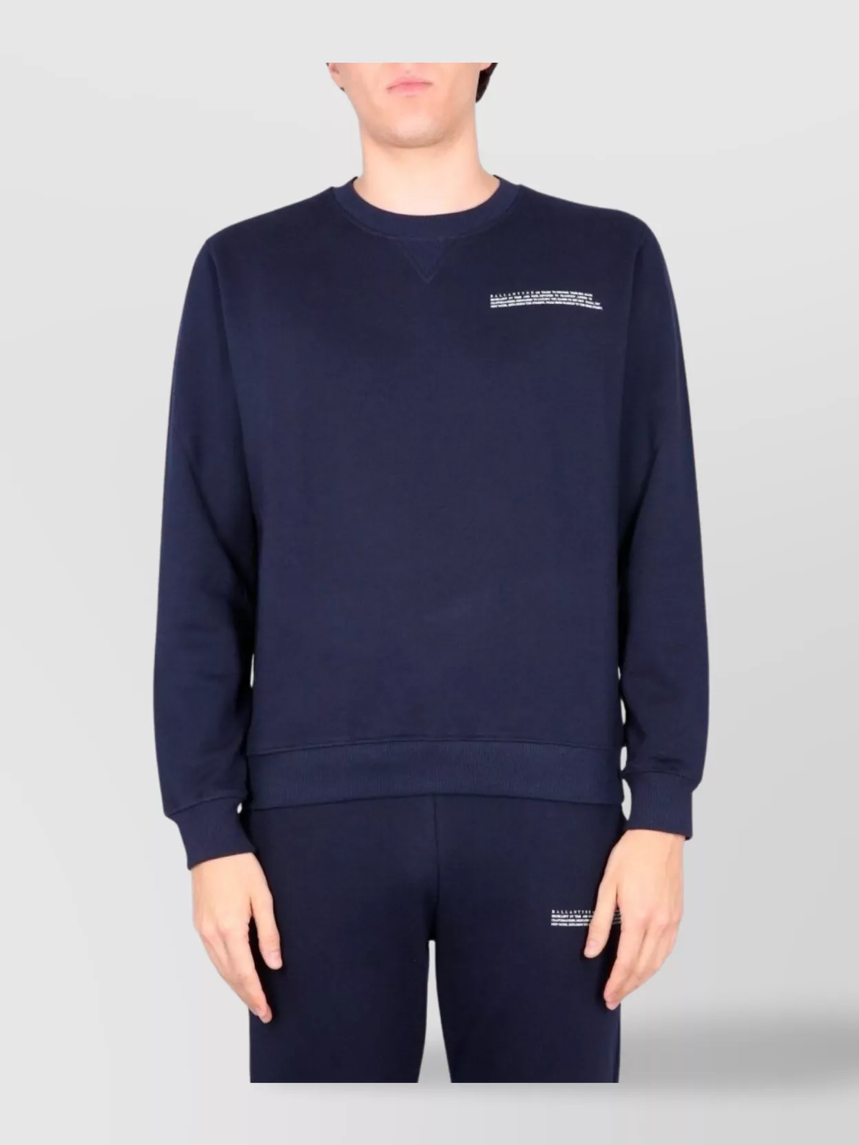 Ballantyne Ribbed Crewneck Sweater With Long Sleeves