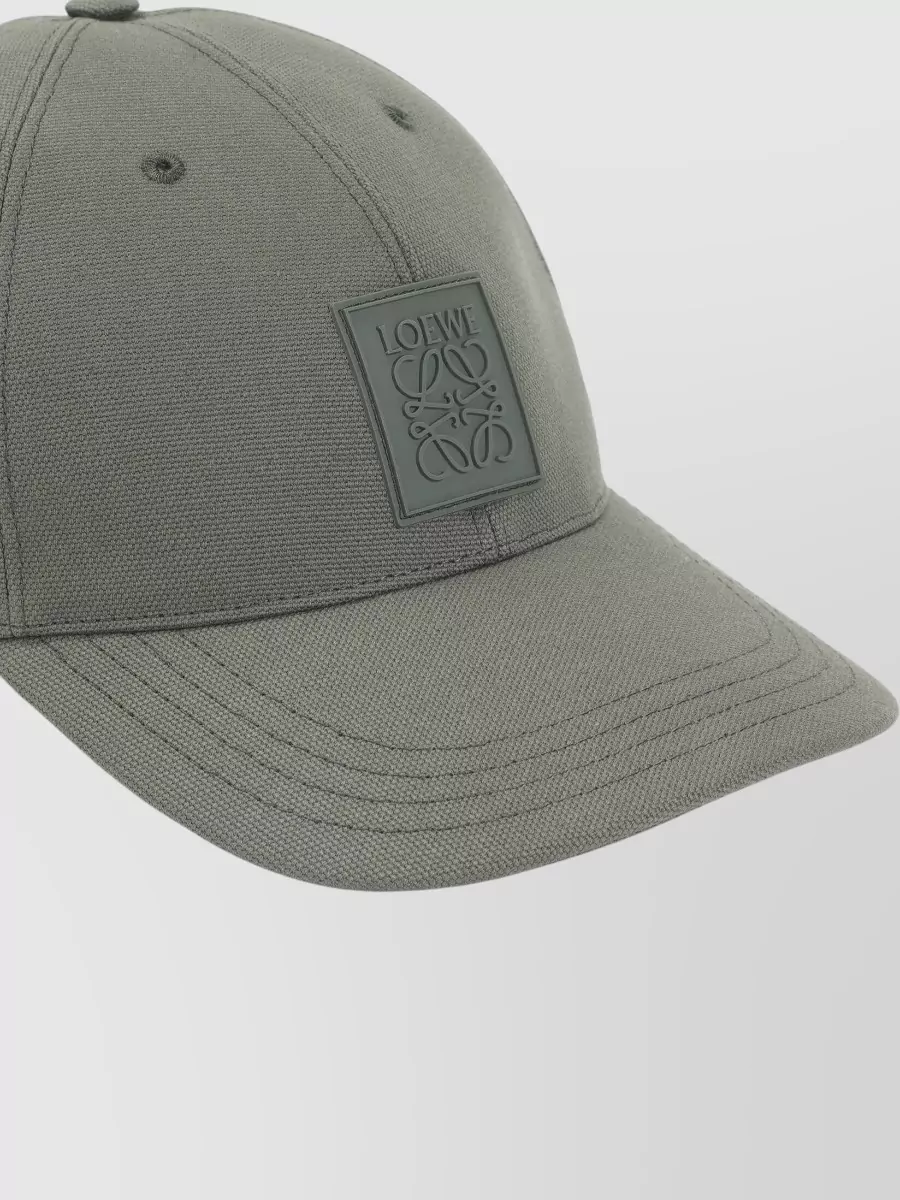 Loewe Logo Patch Cap Curved Brim Vents