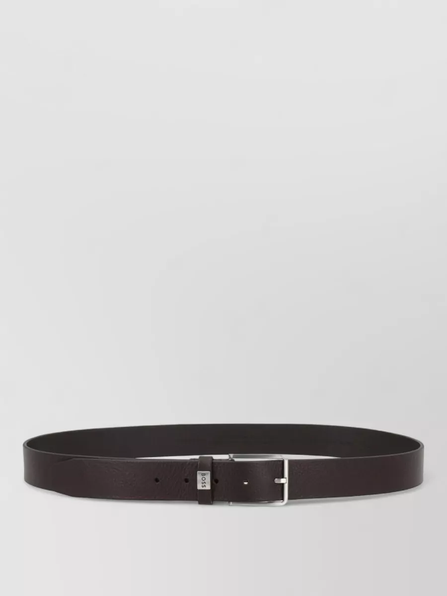 Boss leather belt