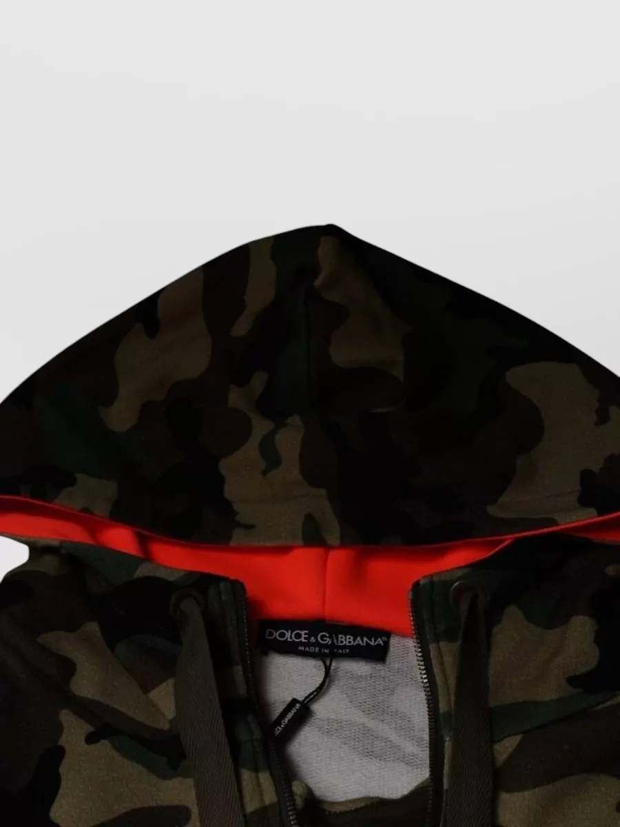 Dolce&Gabbana Camouflage Hooded Jacket