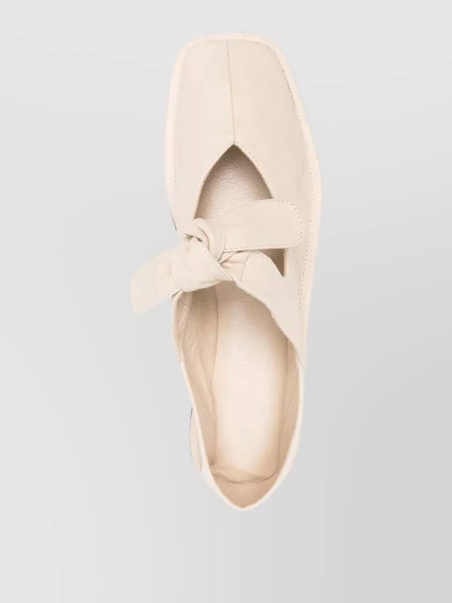 Hereu Leather Ballerina Shoes