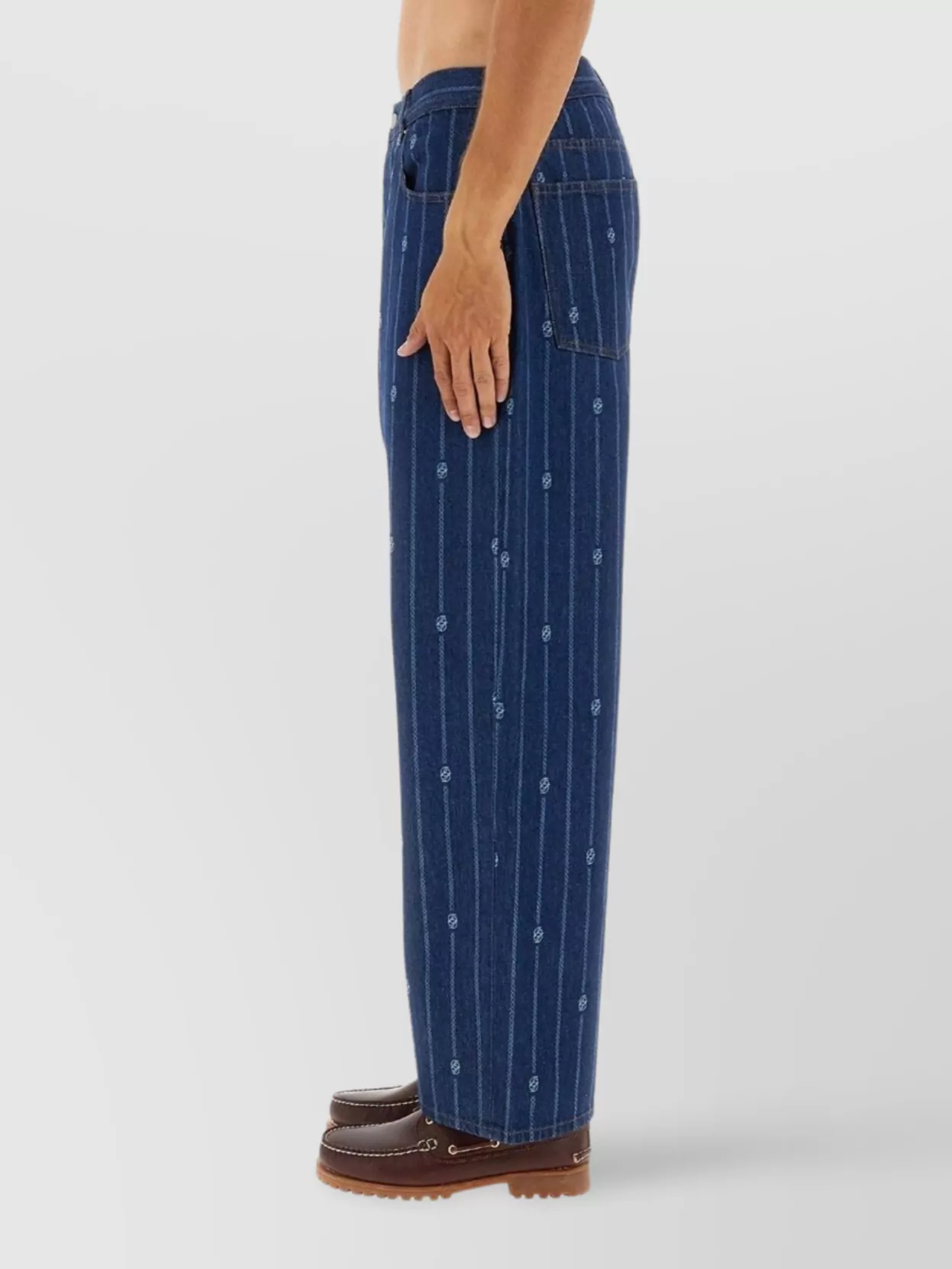 Drôle De Monsieur Striped Trousers With Pockets And Loops