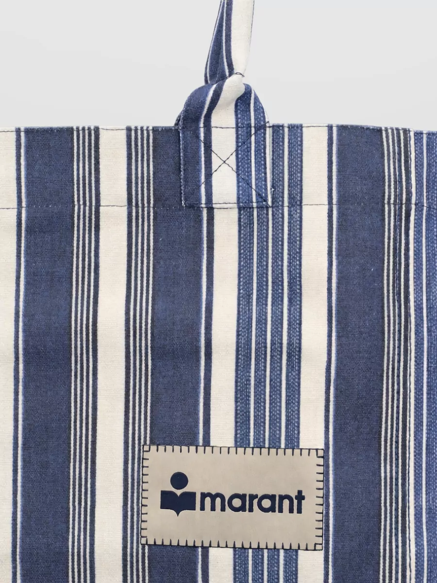 Isabel Marant Altay Cotton Striped Tote Bag