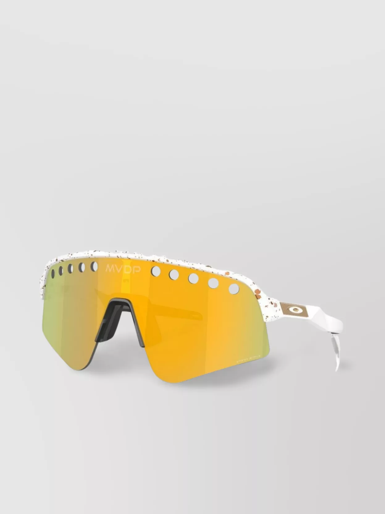 Oakley Adjustable Oversized Sunglasses Wraparound Speckled Cut-Out Perforated