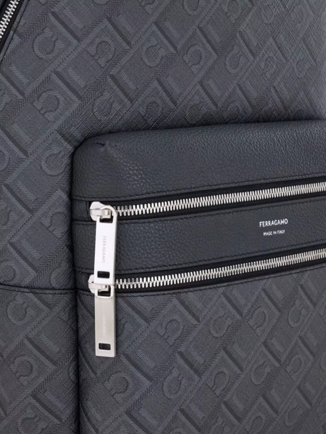 Ferragamo Padded Webbing Shoulder Straps Backpack