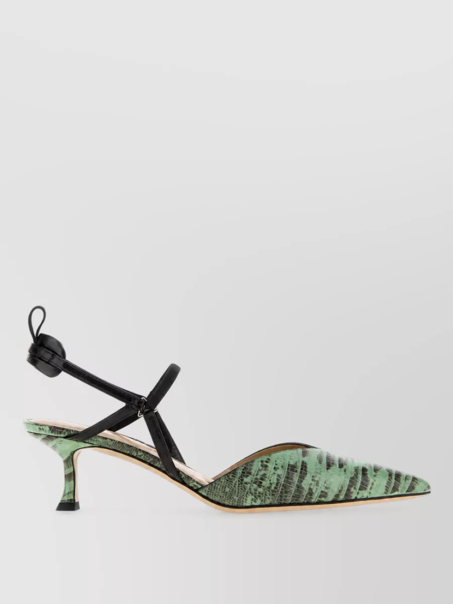 Fendi Printed Leather Mules