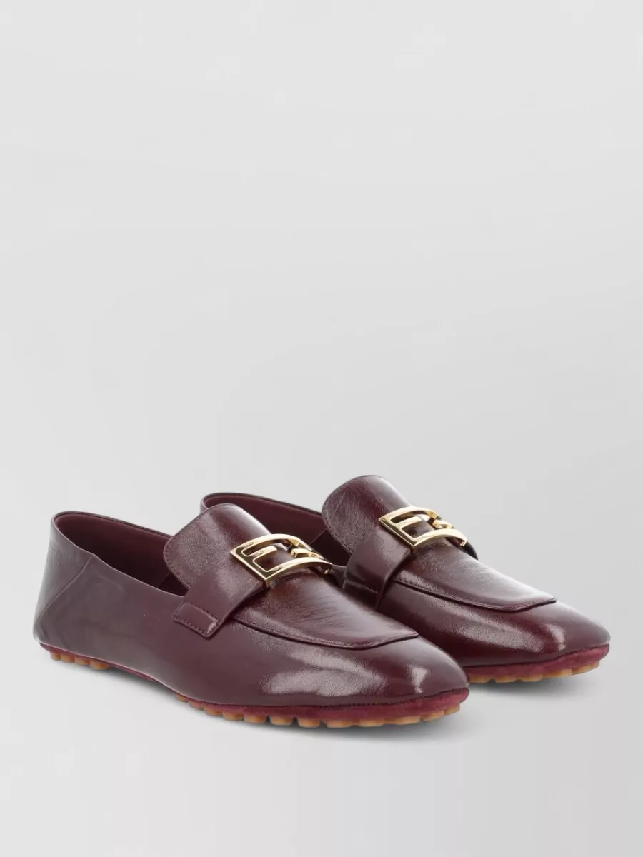 Fendi leather loafers