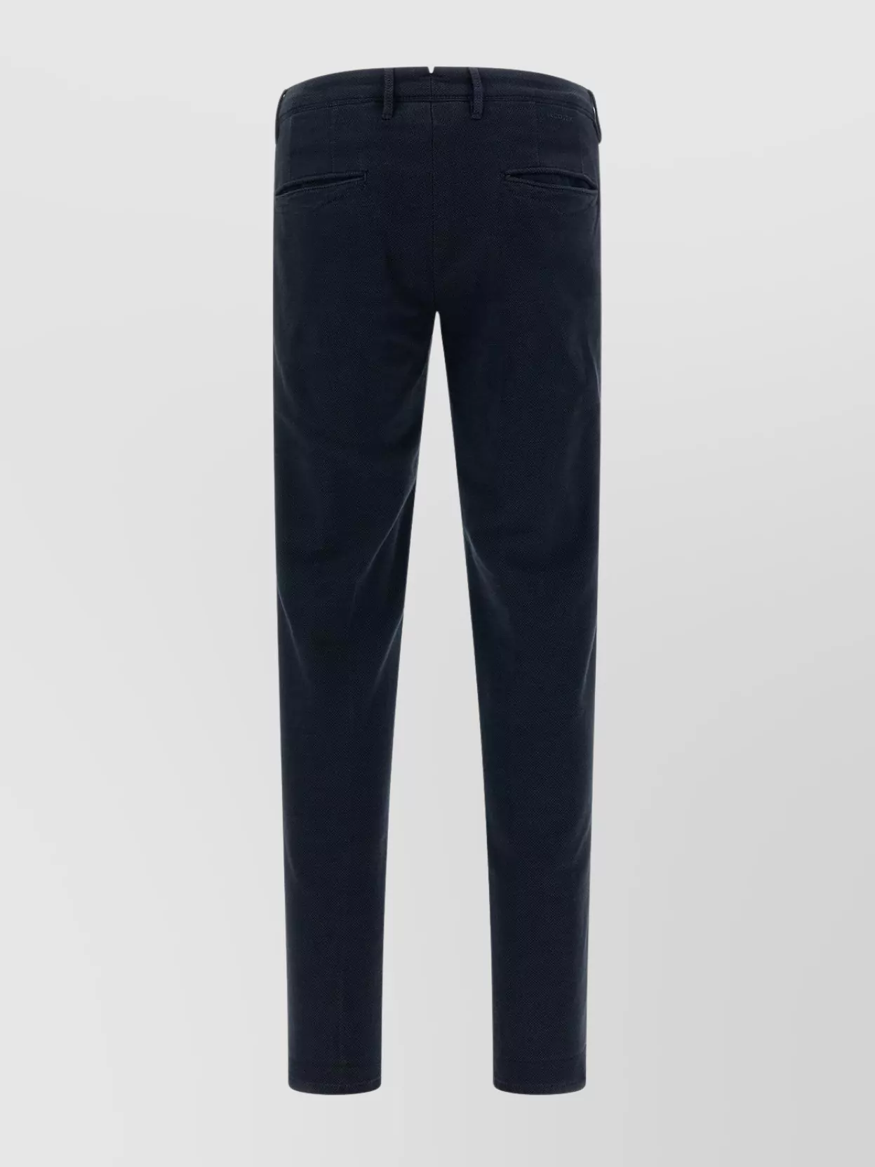 Incotex Textured Trousers With Pockets And Loops In Blue