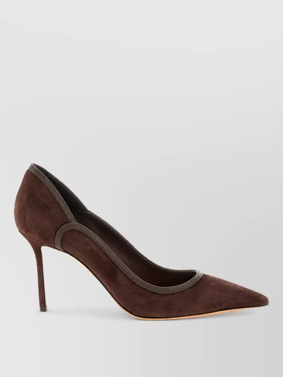 Aquazzura leather plush pumps