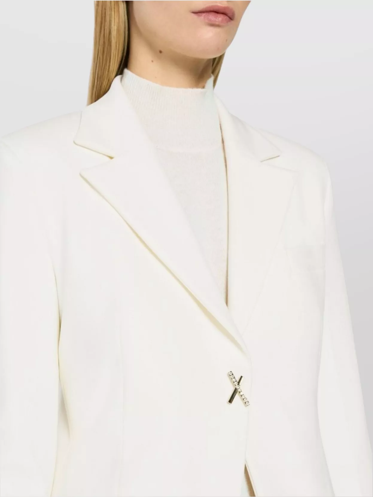 Genny Tailored Cady Jacket Peak Lapels