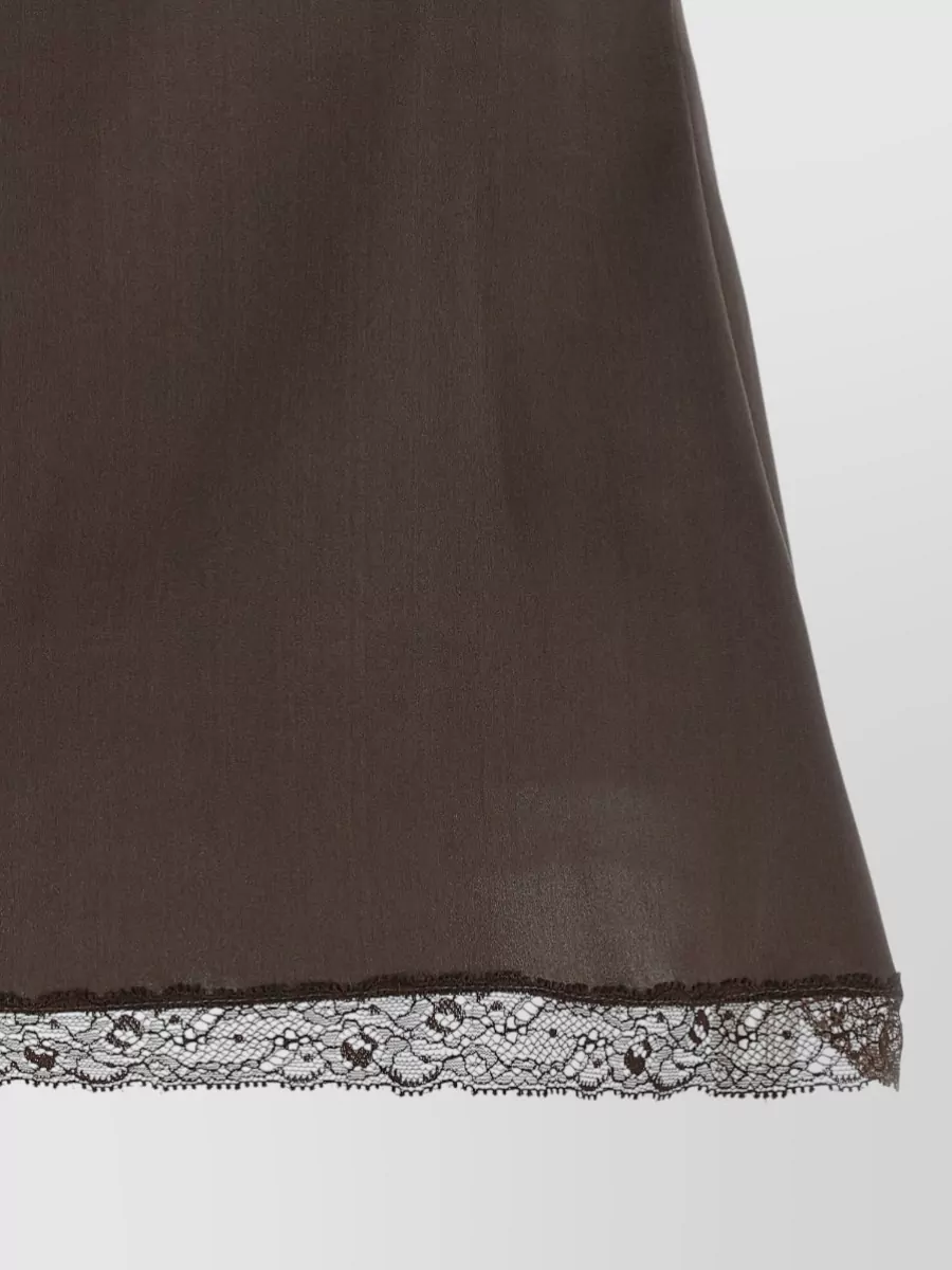 Magda Butrym Silk Lace Appliqué Camisole Top