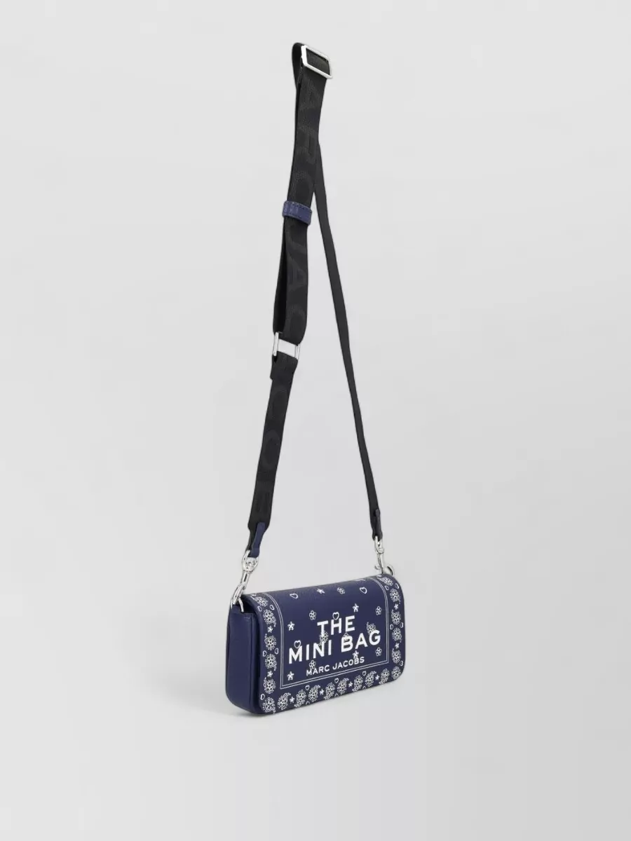 Marc Jacobs Crossbody Bag Adjustable Detachable Strap Floral Motif