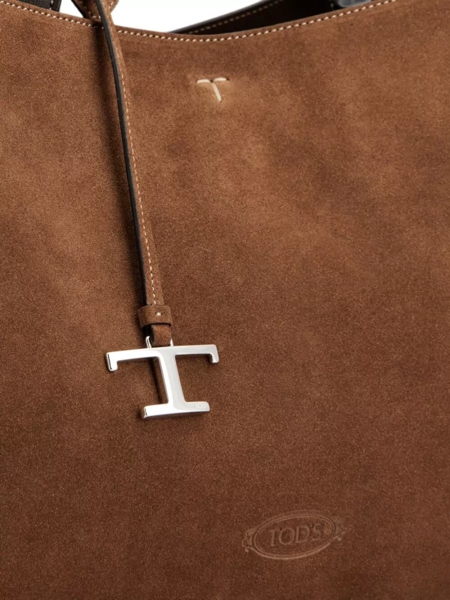 Tod's T Timeless Medium Leather Tote Bag
