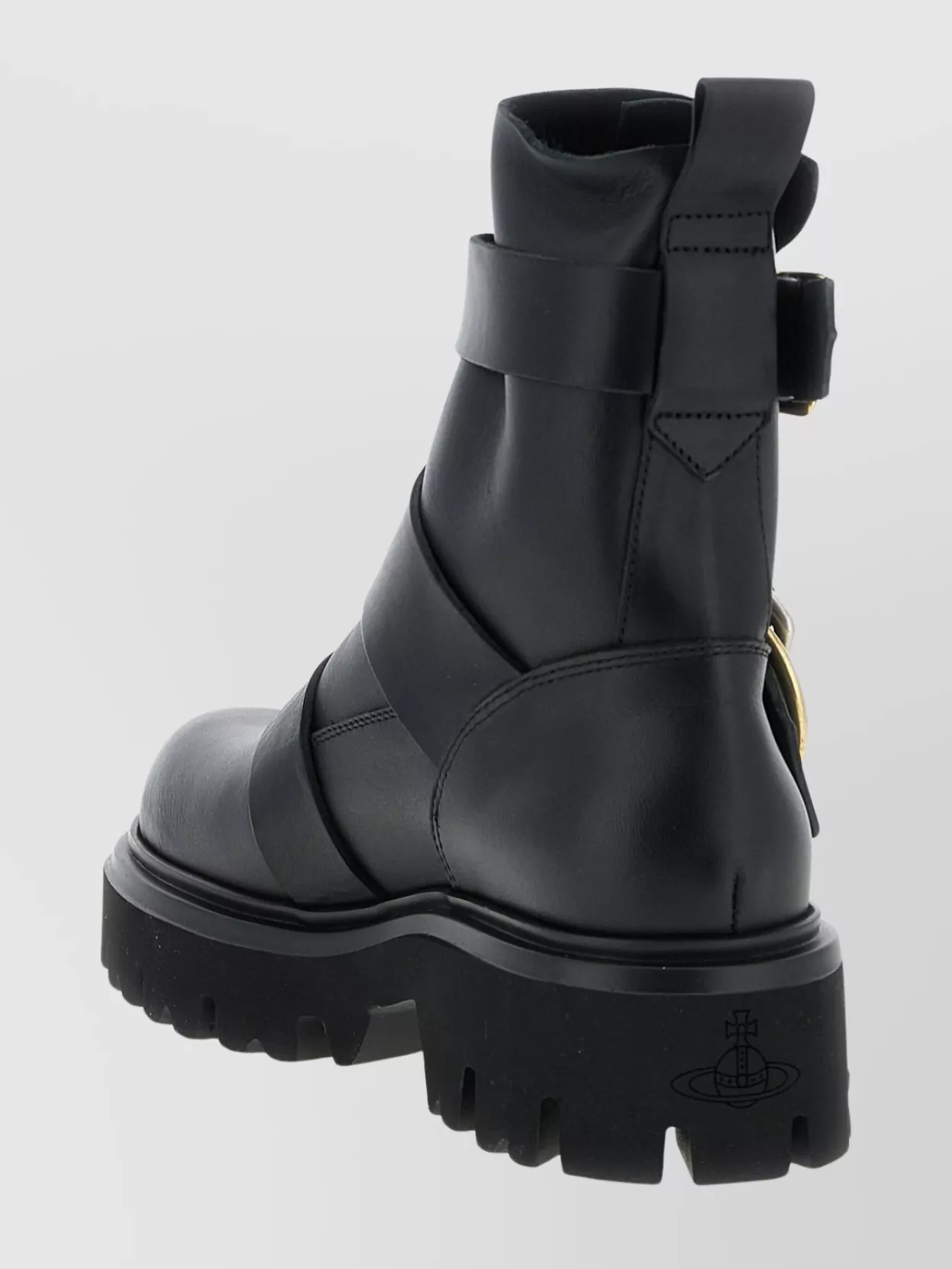 Vivienne Westwood Ankle Boots With Chunky Sole And Pull Tab In Black