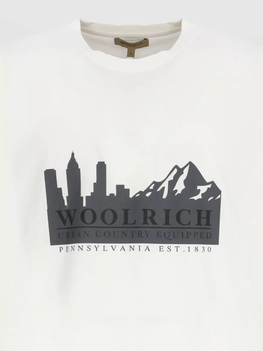 Woolrich Logo Print Short Sleeve T Shirt