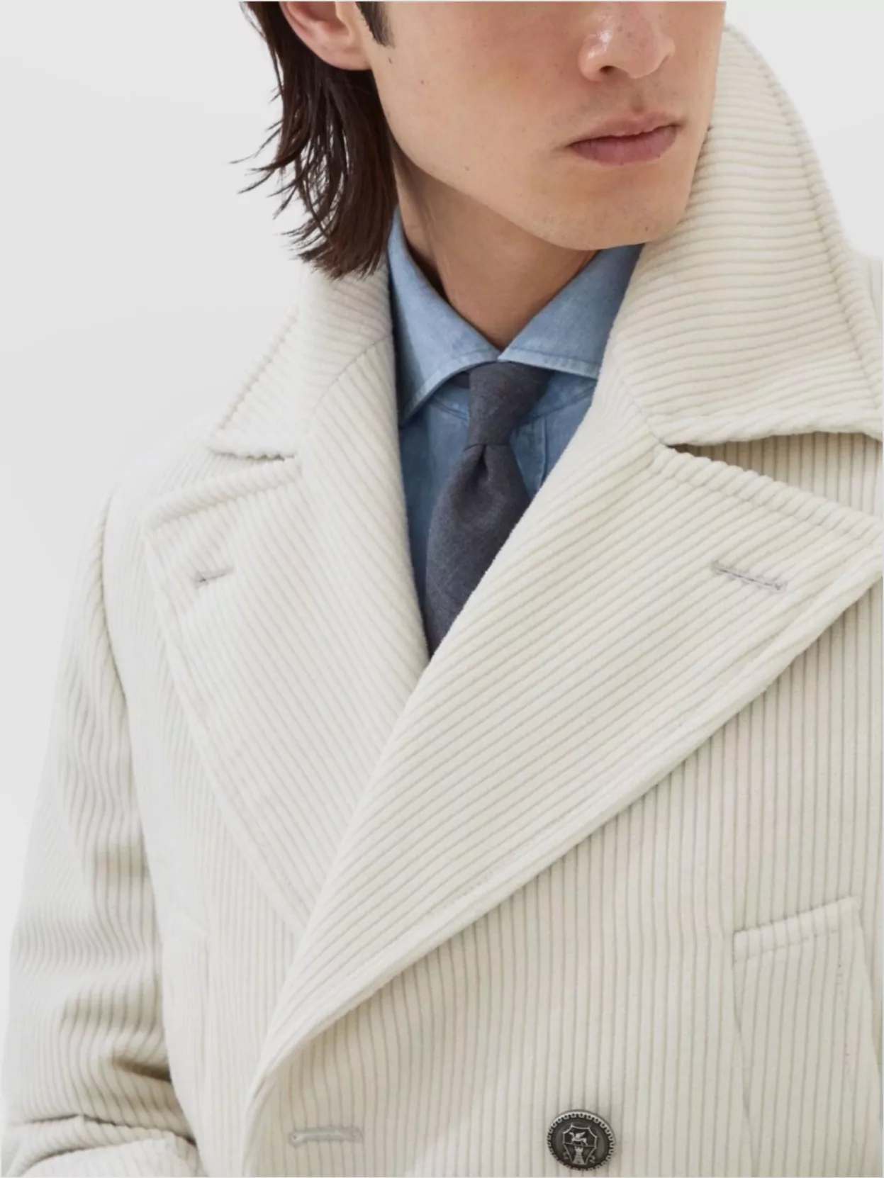 Brunello Cucinelli Luxe Cashmere Velvet Coat