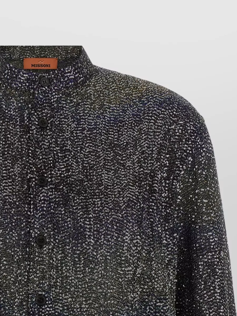 Missoni Sequin Embellished Zigzag Shirt