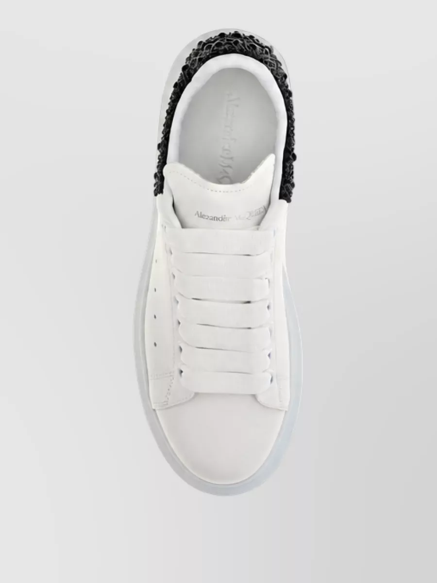 Alexander Mcqueen Calf Leather Chunky Low-Top Sneakers