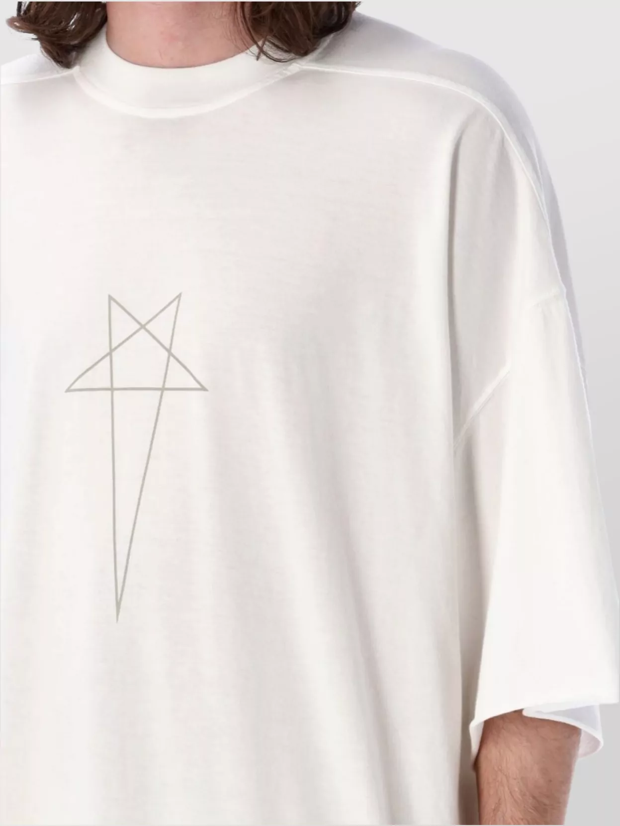 Rick Owens Drkshdw Graphic Print Oversized Crewneck T-shirt