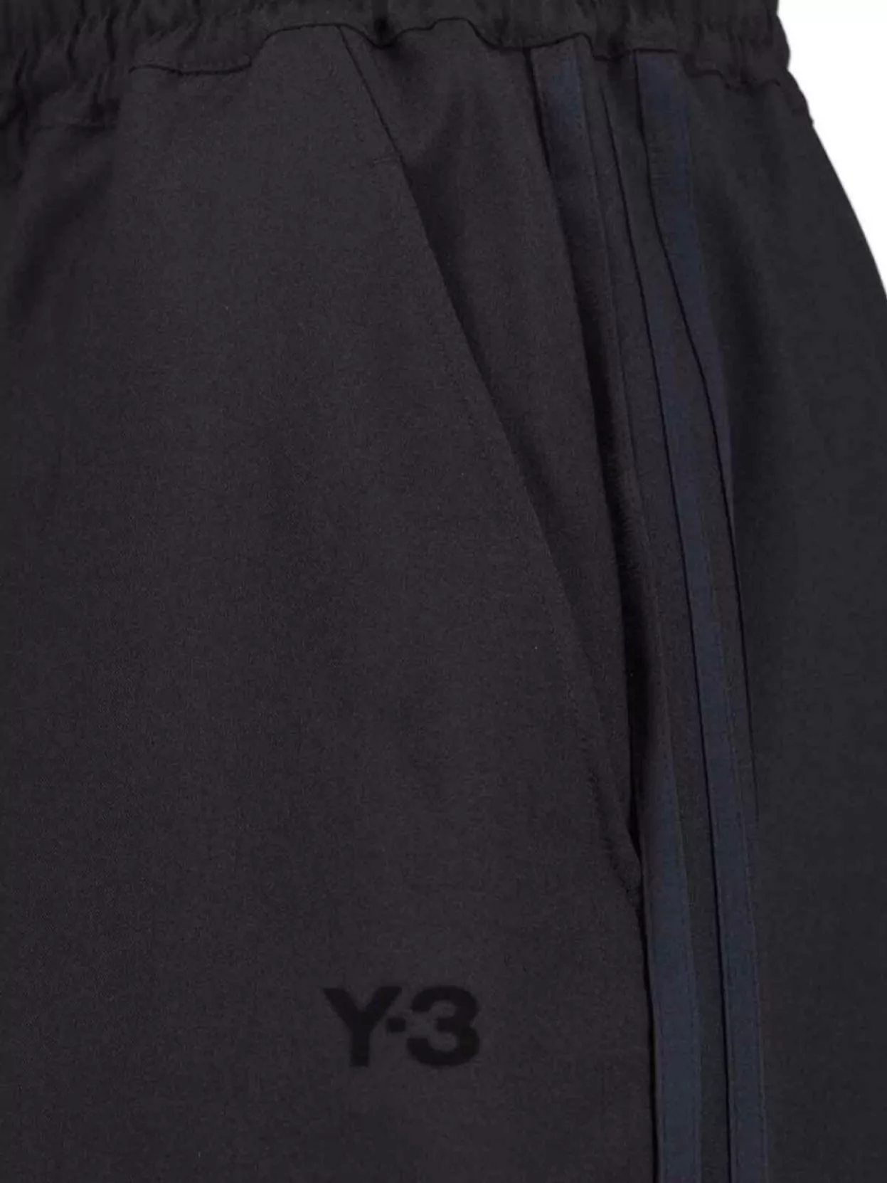 Y-3 Straight Trousers With Elastic Waistband And Pockets In Blue