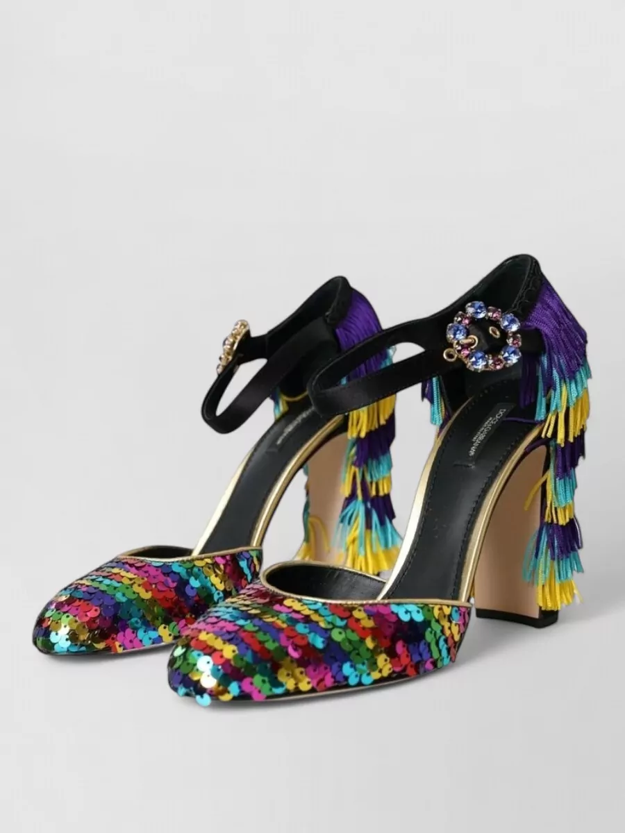 Dolce&Gabbana leather embellished mary jane pumps