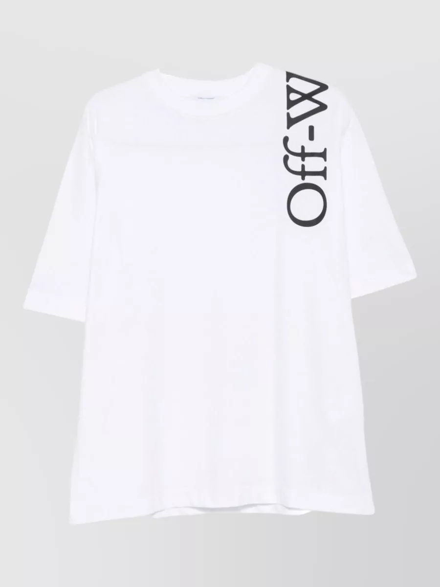 Off-White logo print cotton t-shirt