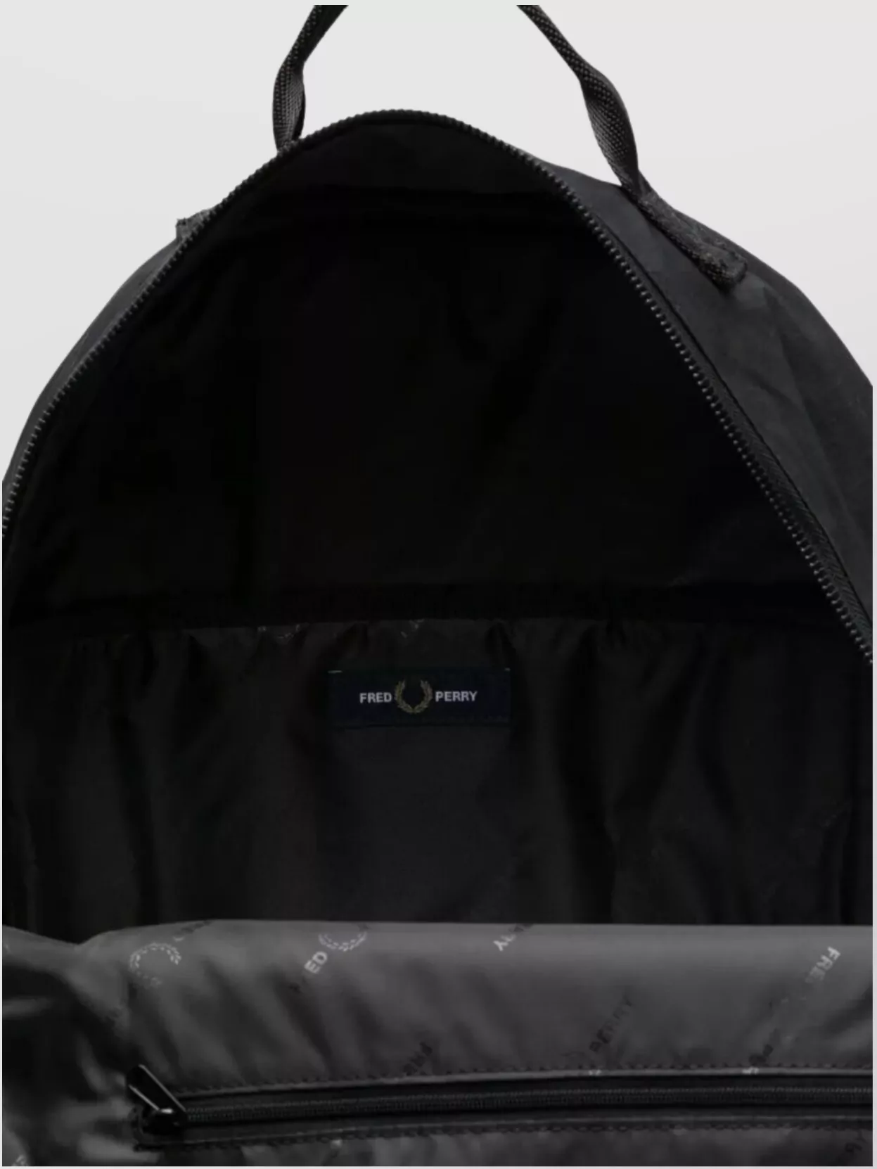 Fred Perry Nylon Backpack With Badge And Pocket